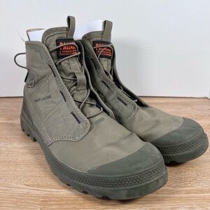 Palladium Men's Pampa Travel Lite Dusty Olive Combat boots Men’s 11.5